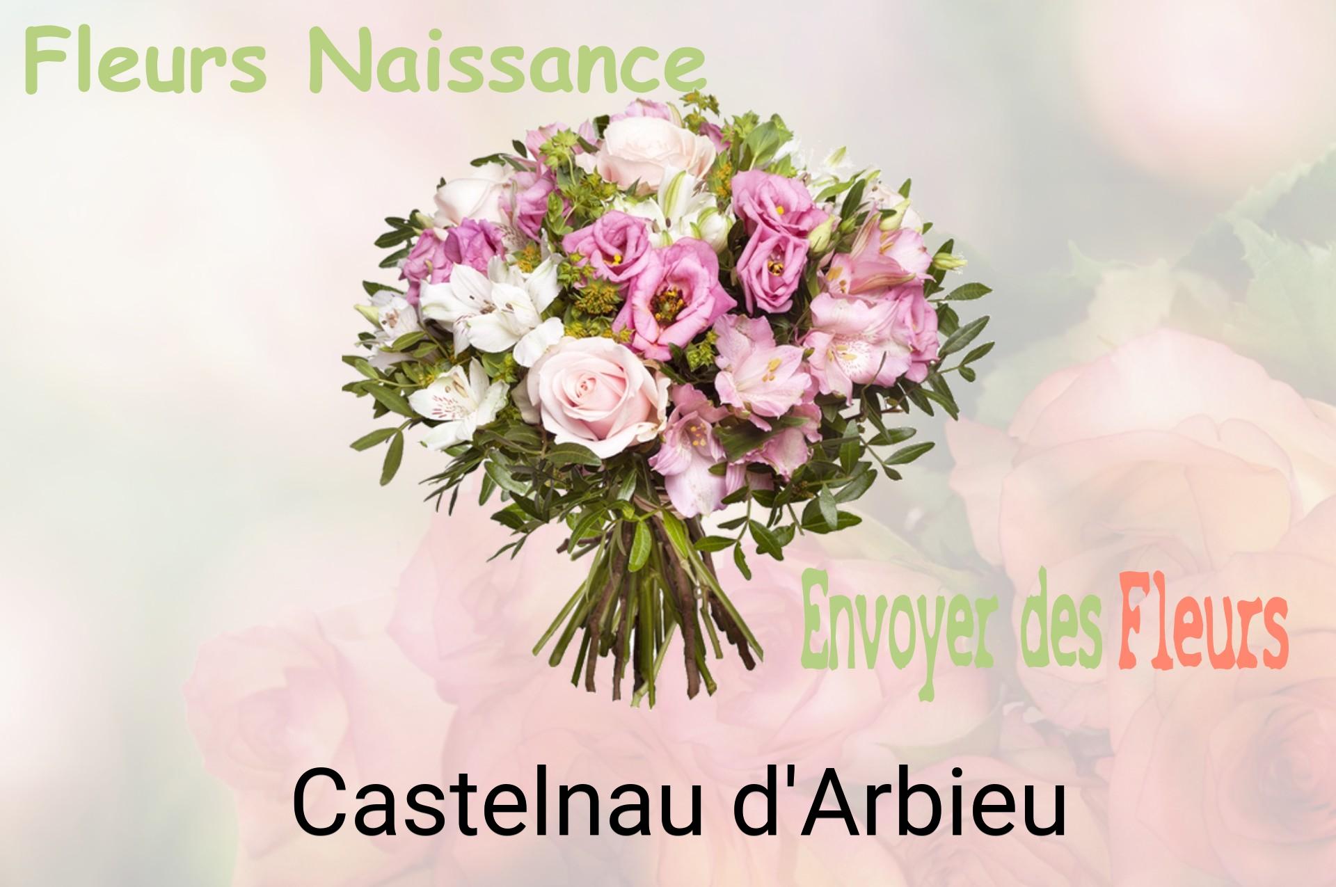 Bouquet de fleurs de naissance livré à Castelnau-d'Arbieu
